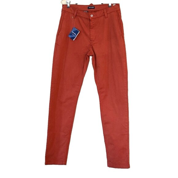 Saint James Women's 1889 Burnt Orange Straight Leg Jeans France 33" X 34" NWT - Picture 1 of 7